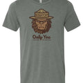 Grey Bigfoot Squatchy t-shirt with "Only You Can Stop the Skeptics" design.